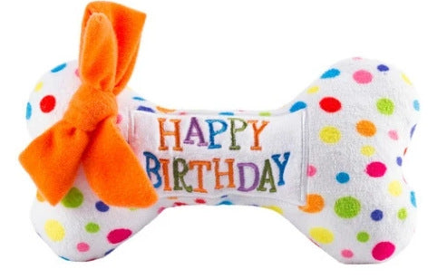 Plush Dog Birthday Squeaky Toy