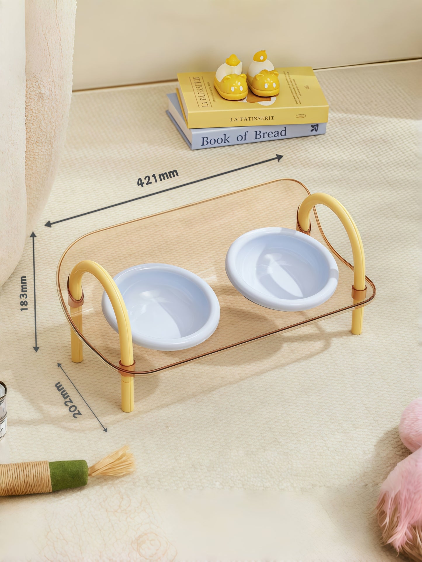 Adjustable Elevated Cat & Dog Bowl Stand