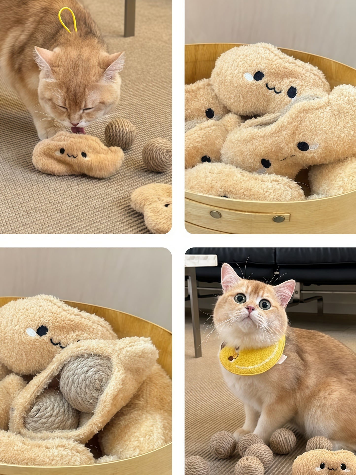 TOOCAT Peanut Cat Toy Set