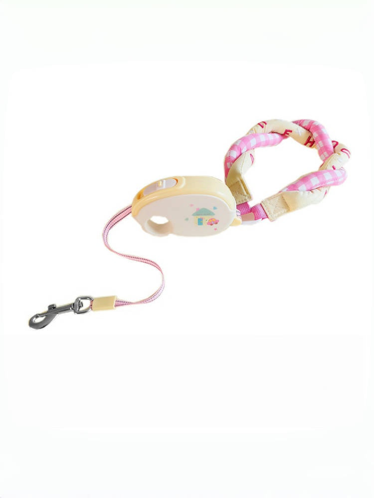 Mini Retractable Leash with Detachable Wrist Strap