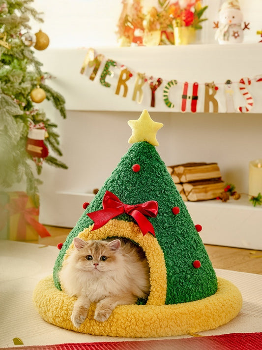 Christmas Cat Bed