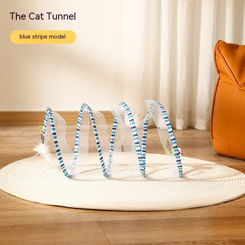 Collapsible Cat Tunnel Maze Toy