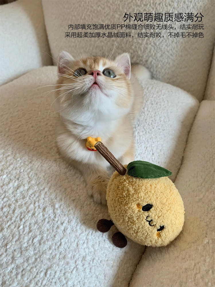 TOOCAT Lemon Cat Chew Toy