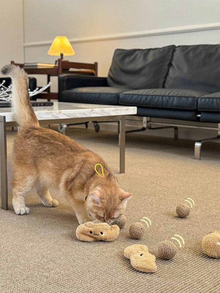 TOOCAT Peanut Cat Toy Set