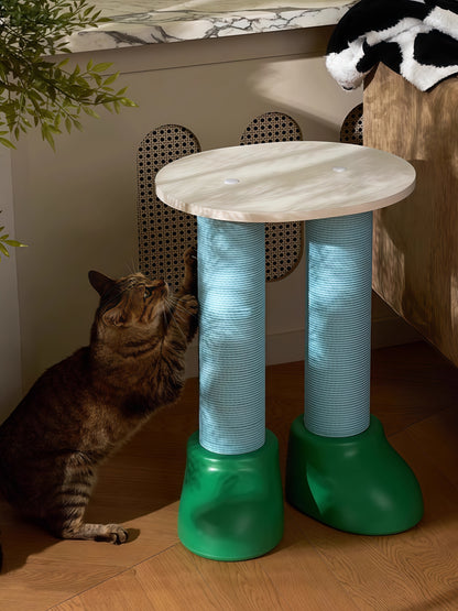 3-in-1 cat scratching post with bed and table from Puff Paw