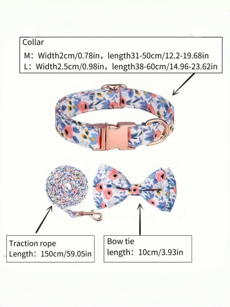 Engravable Dog Collar & Leash Set