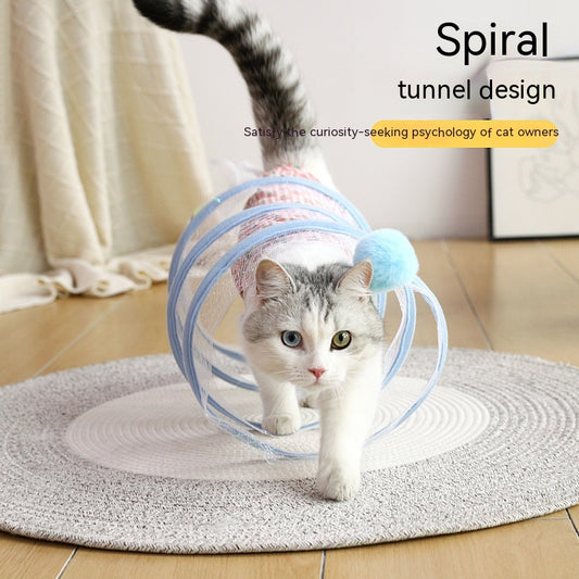 Collapsible Cat Tunnel Maze Toy