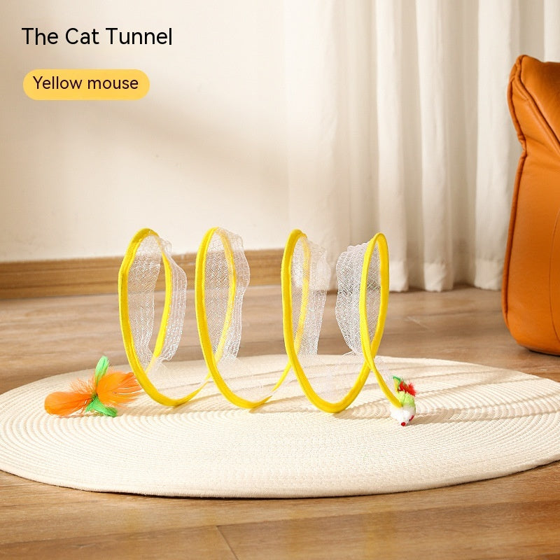 Collapsible Cat Tunnel Maze Toy