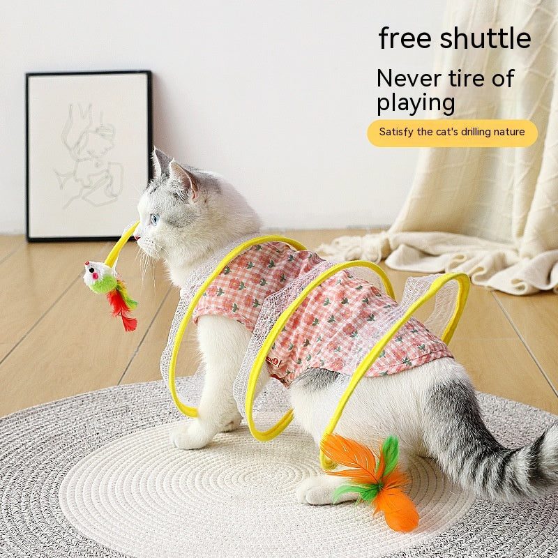 Collapsible Cat Tunnel Maze Toy