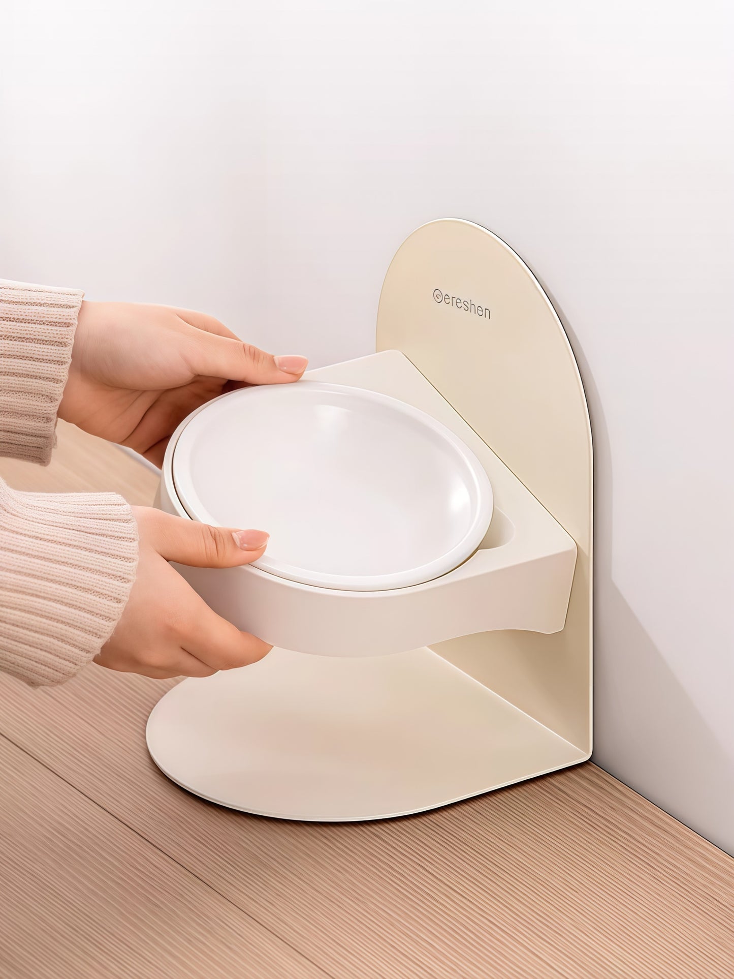 Strong-Magnet Adjustable Ceramic Pet Bowl