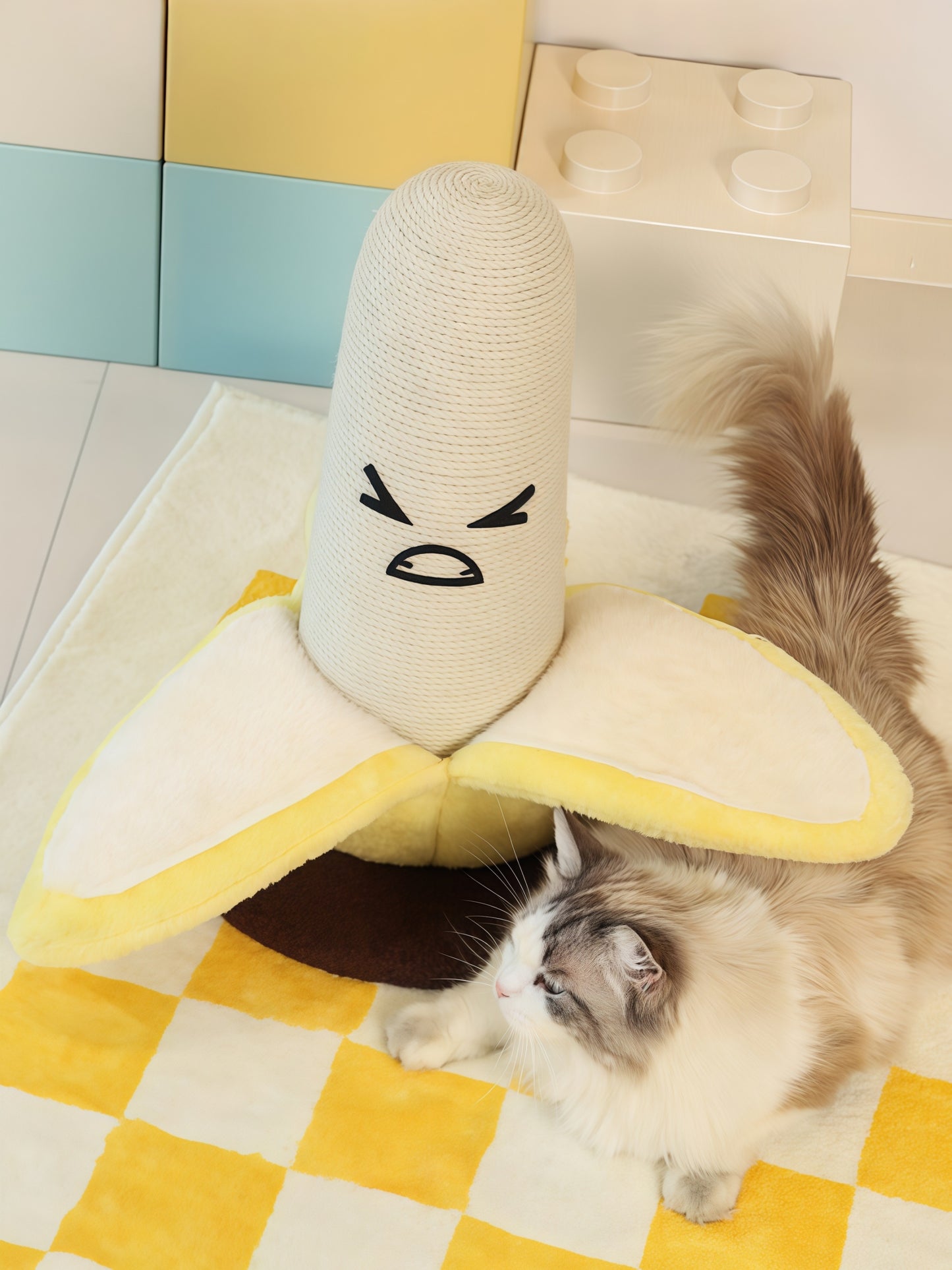 Banana Cat Scratching Post