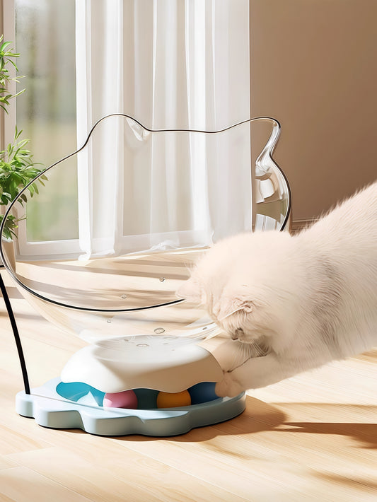 360° Transparent Cat Turntable Nest