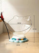 360° Transparent Cat Turntable Nest