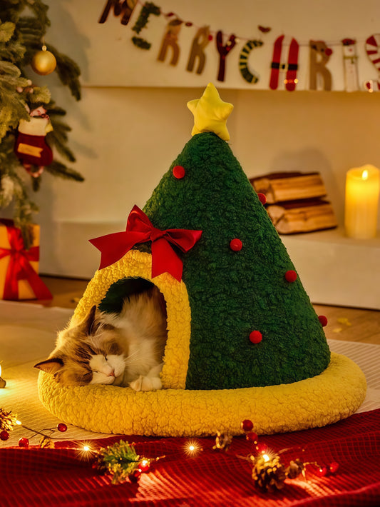 Christmas Cat Bed