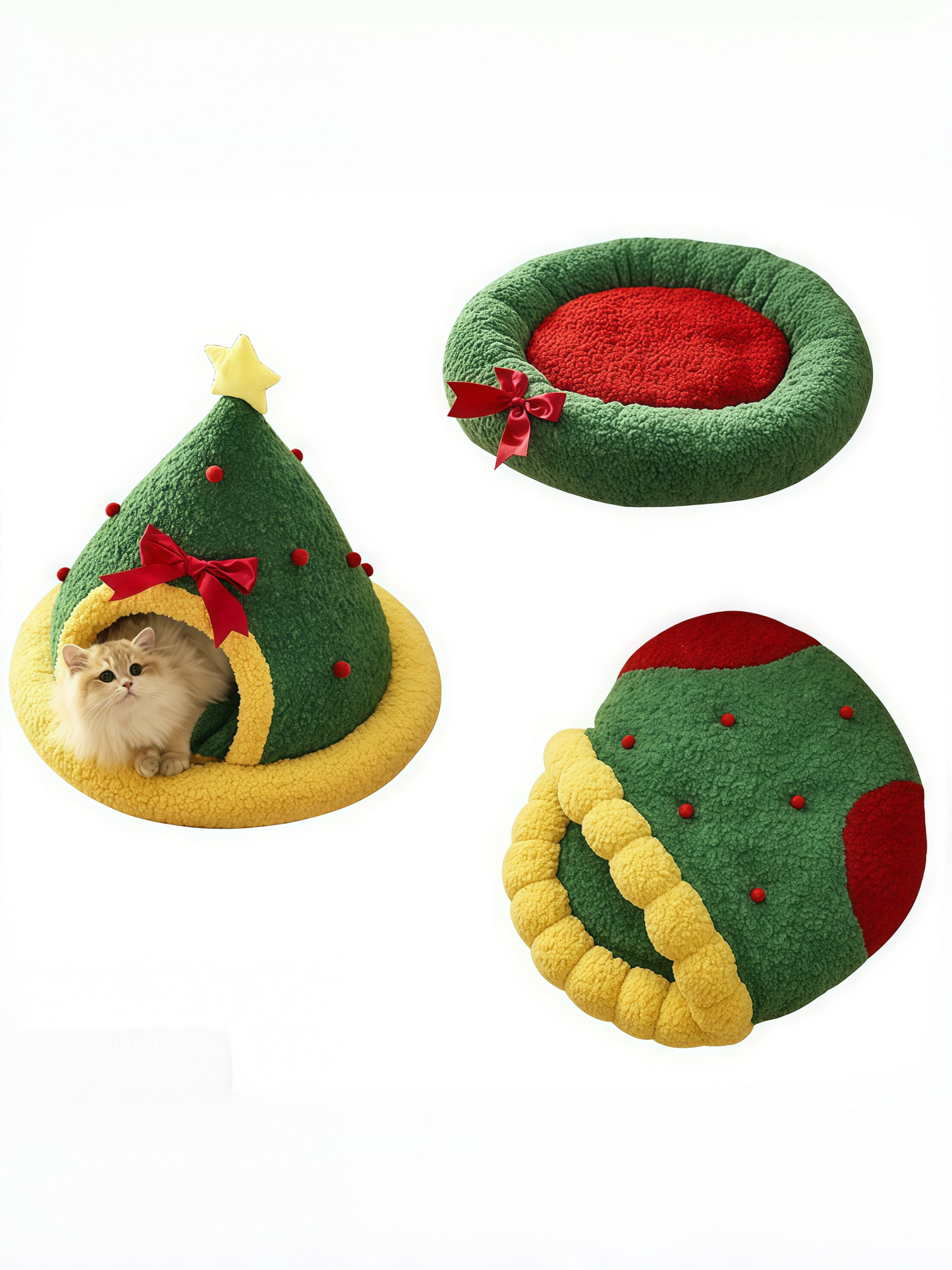 Christmas Cat Bed