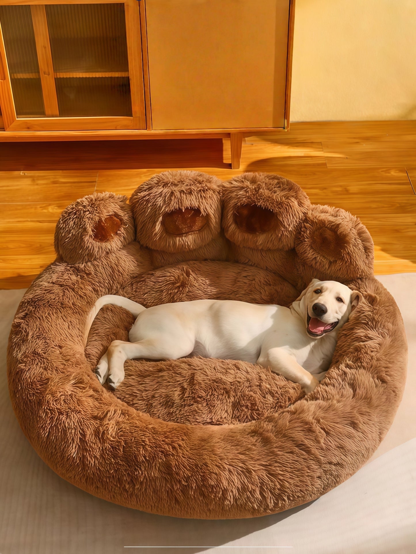 Cozy Fleece Donut Pet Bed Sofa Cushion