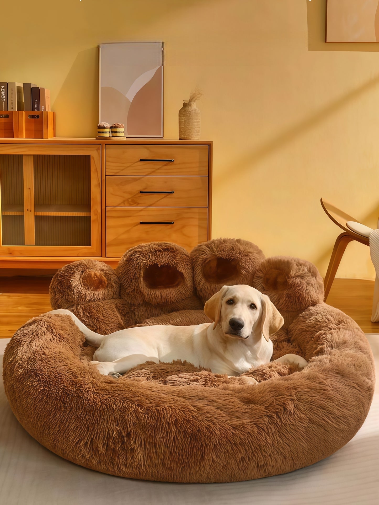 Cozy Fleece Donut Pet Bed Sofa Cushion