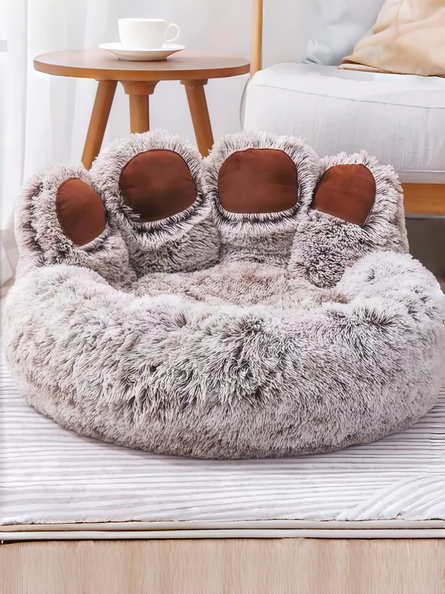 Cozy Fleece Donut Pet Bed Sofa Cushion