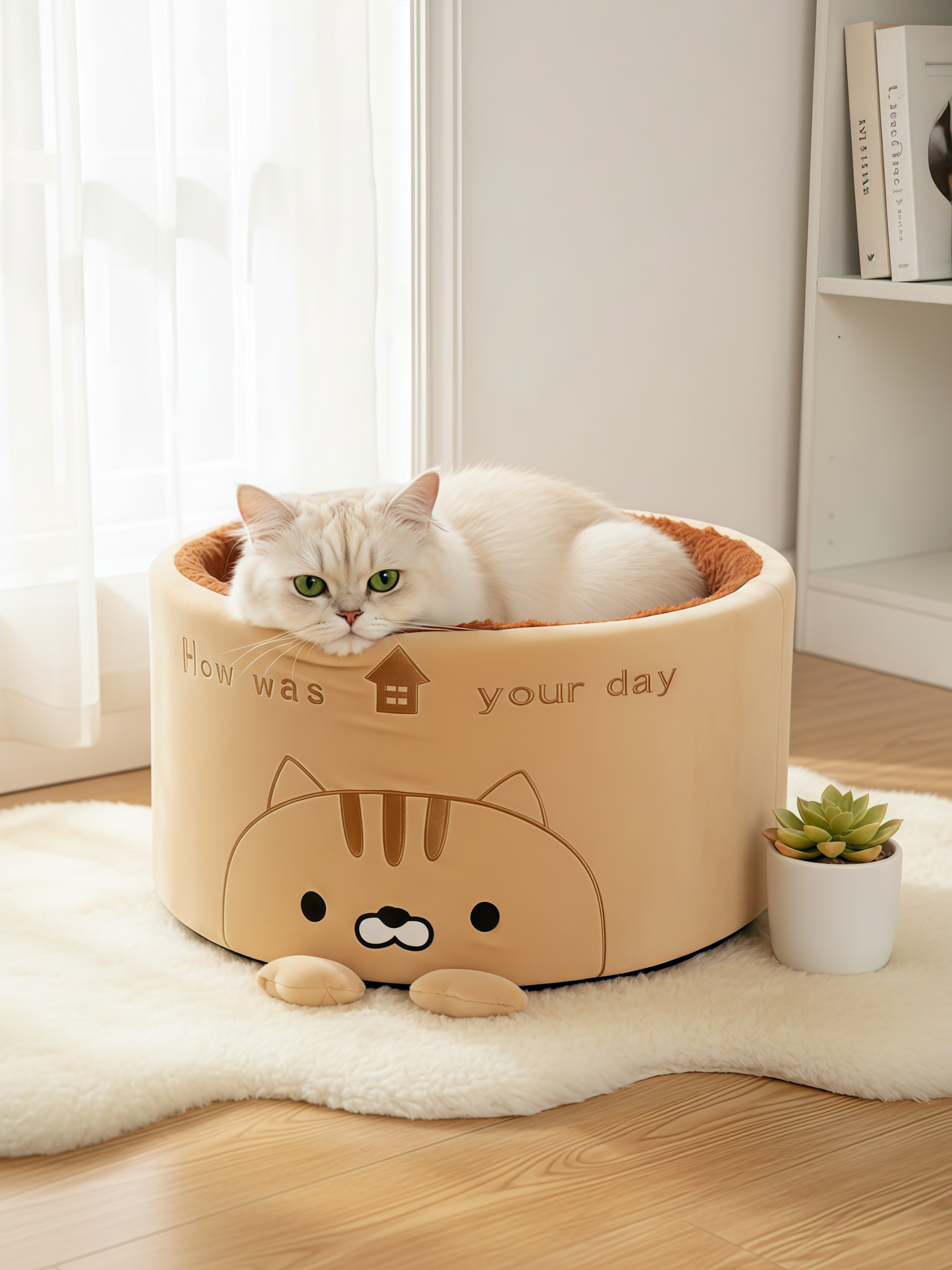Cute Round Plush Pet Nest