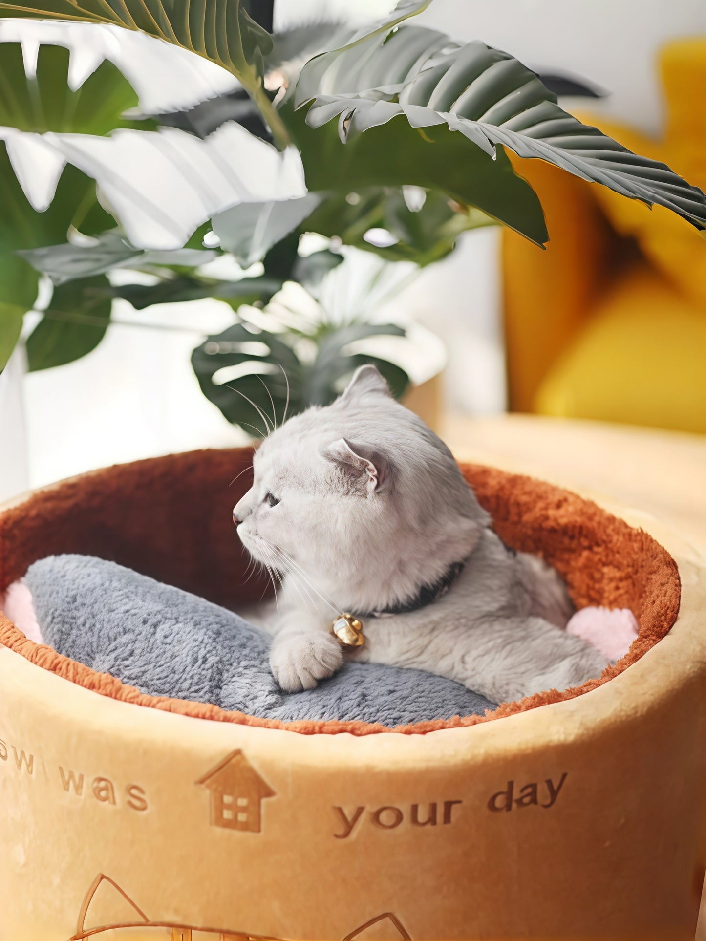 Cute Round Plush Pet Nest