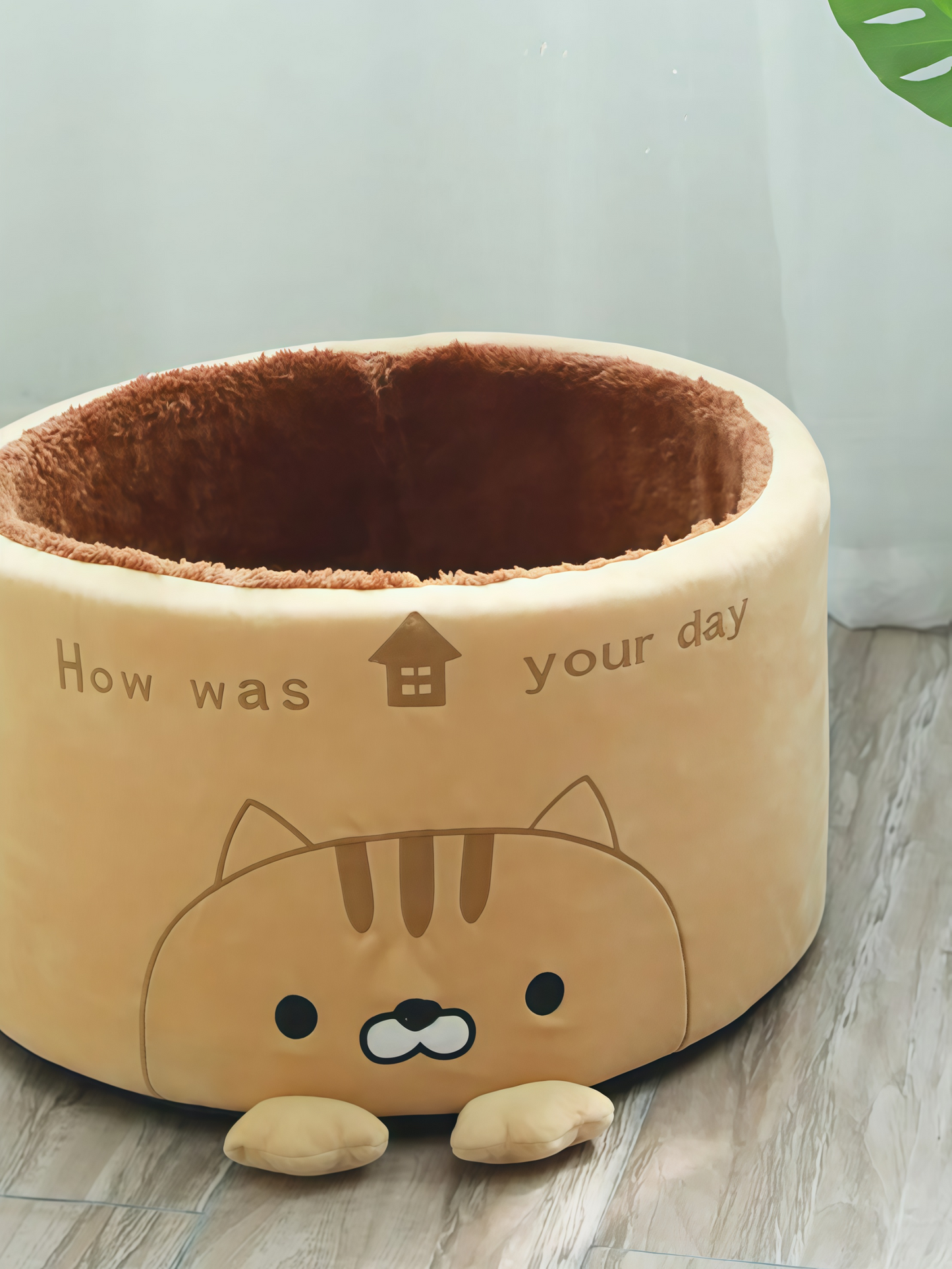 Cute Round Plush Pet Nest