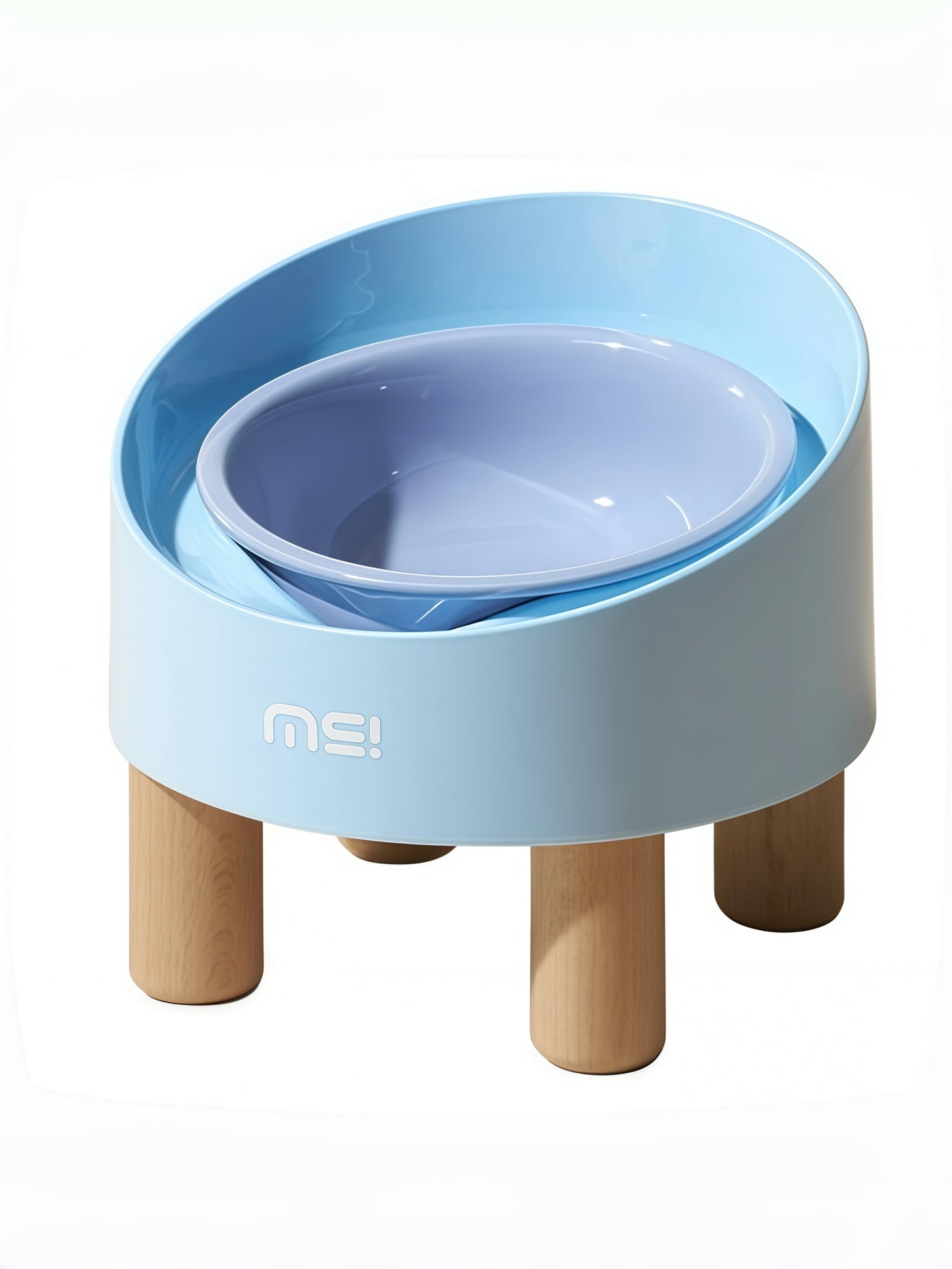 Elevated Tilted Ceramic Pet Bowl
