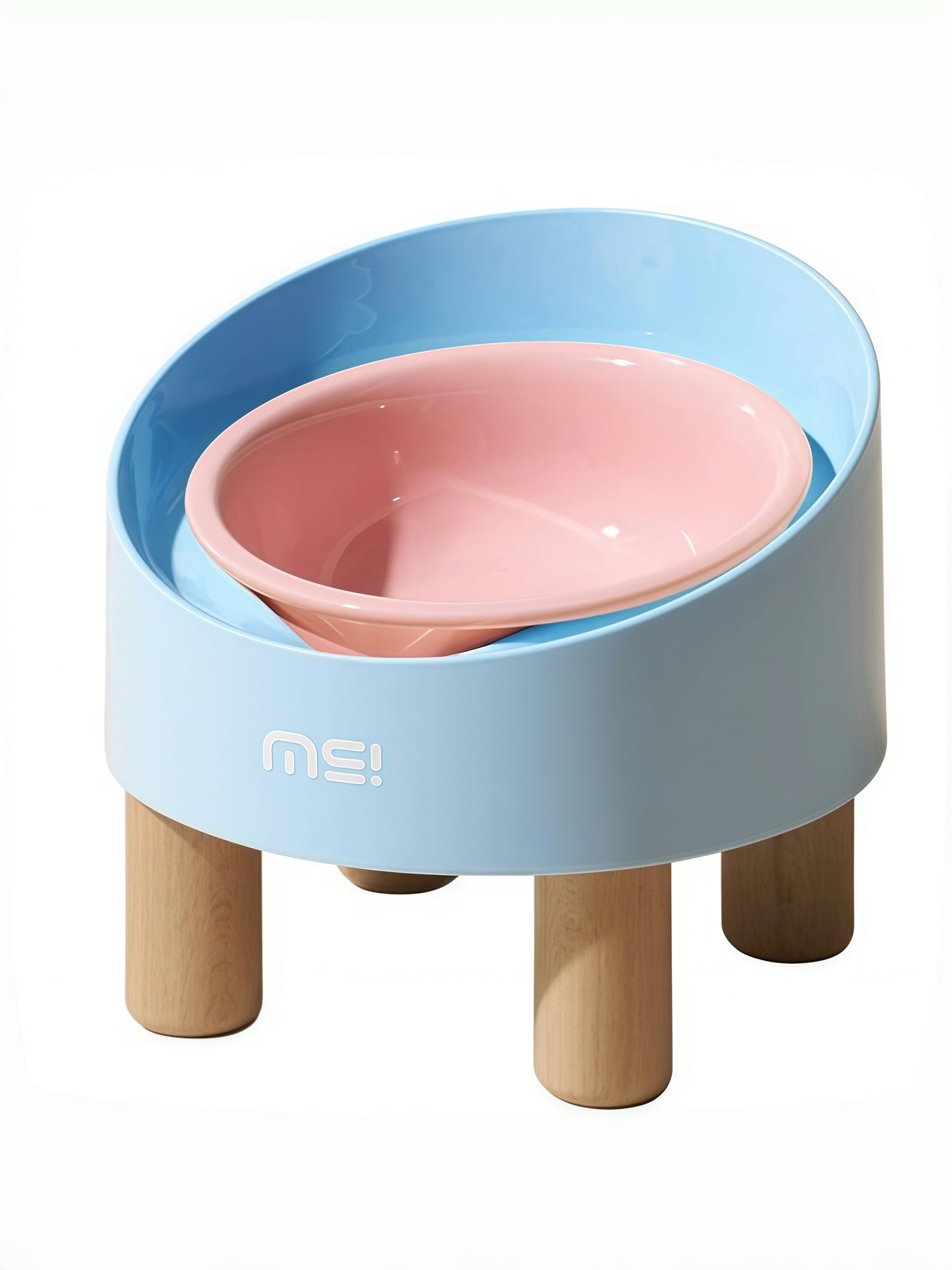 Elevated Tilted Ceramic Pet Bowl