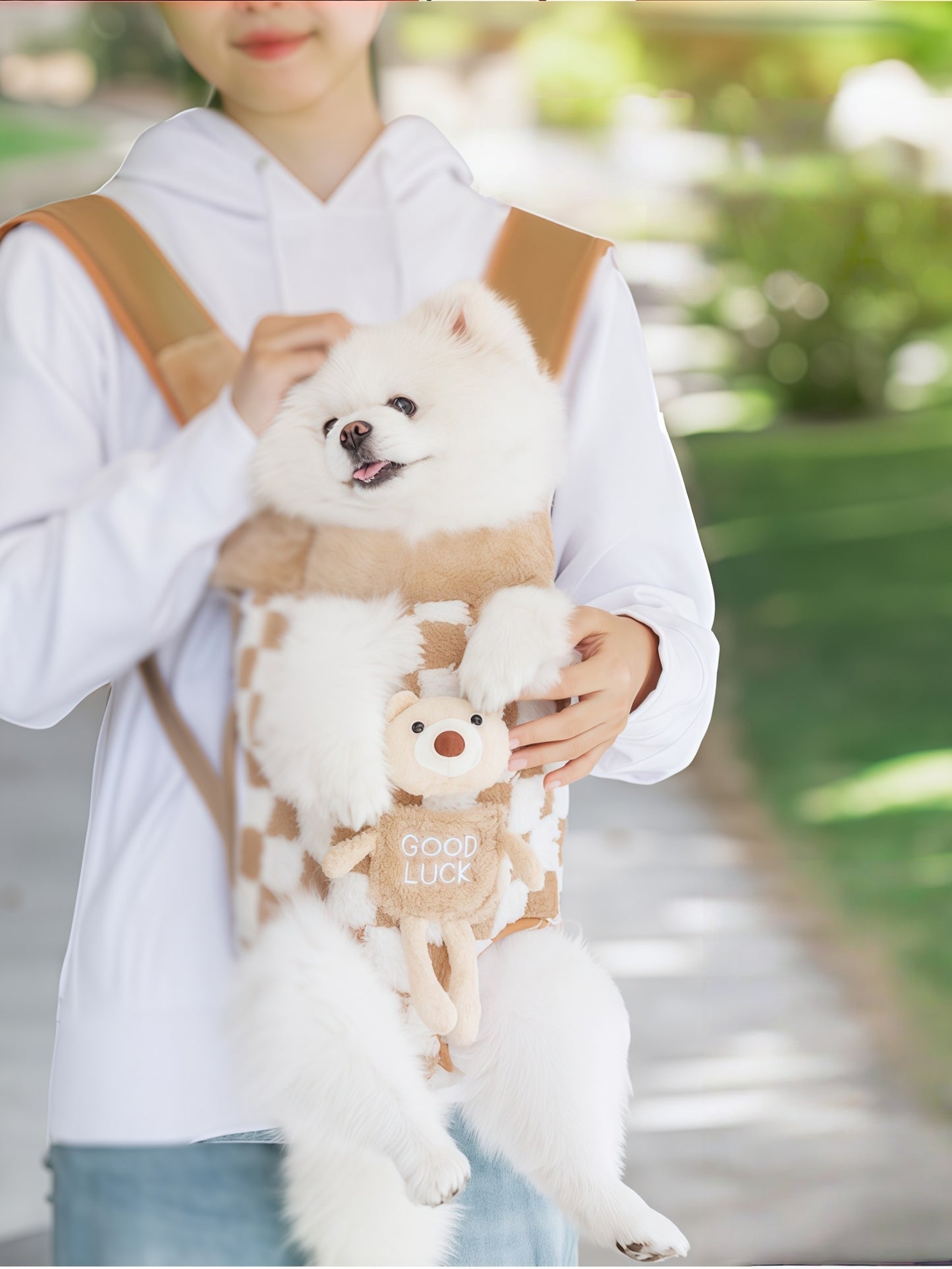 Fleece-Lined Front Pet Carrier Sling