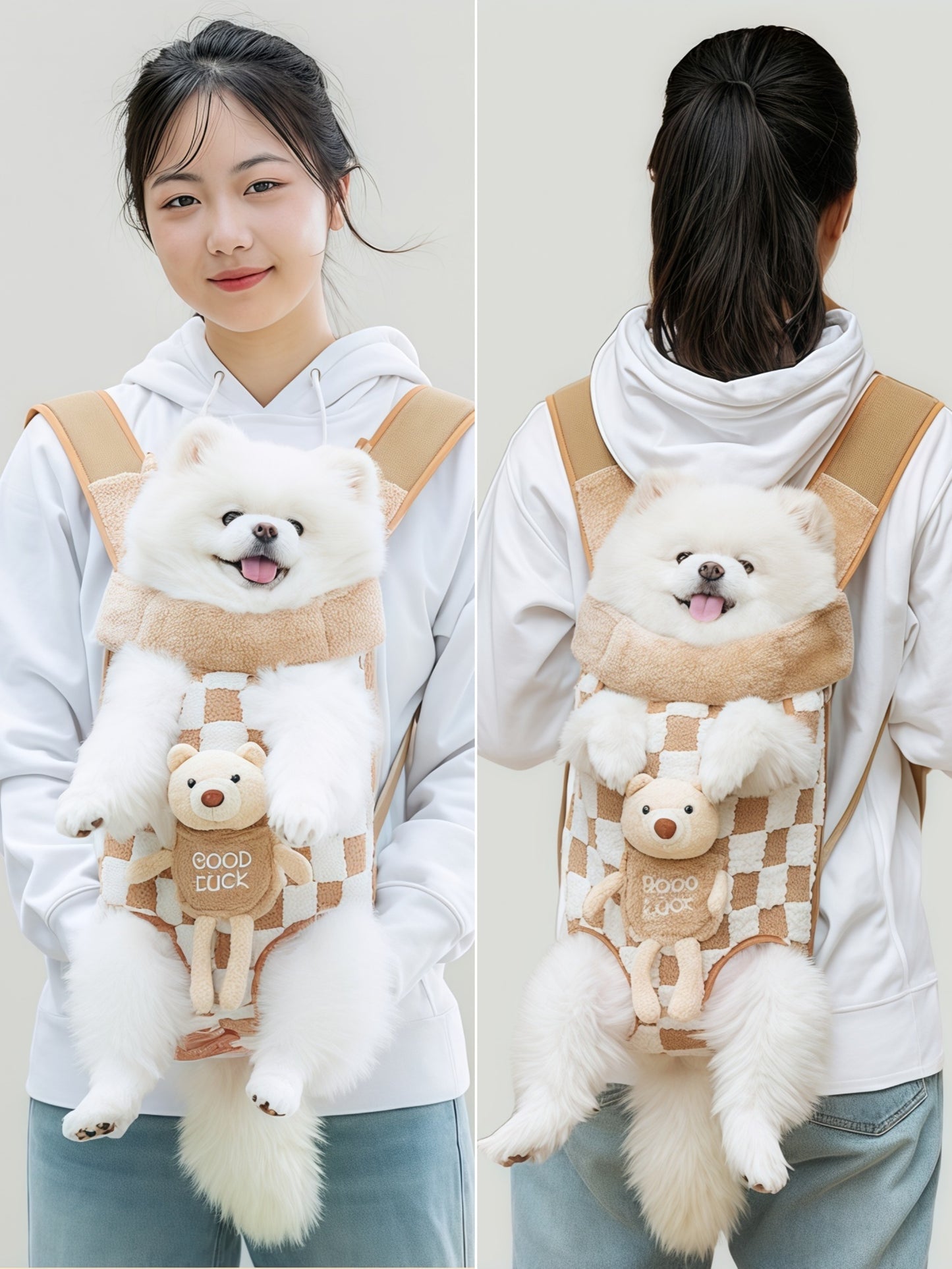 Fleece-Lined Front Pet Carrier Sling