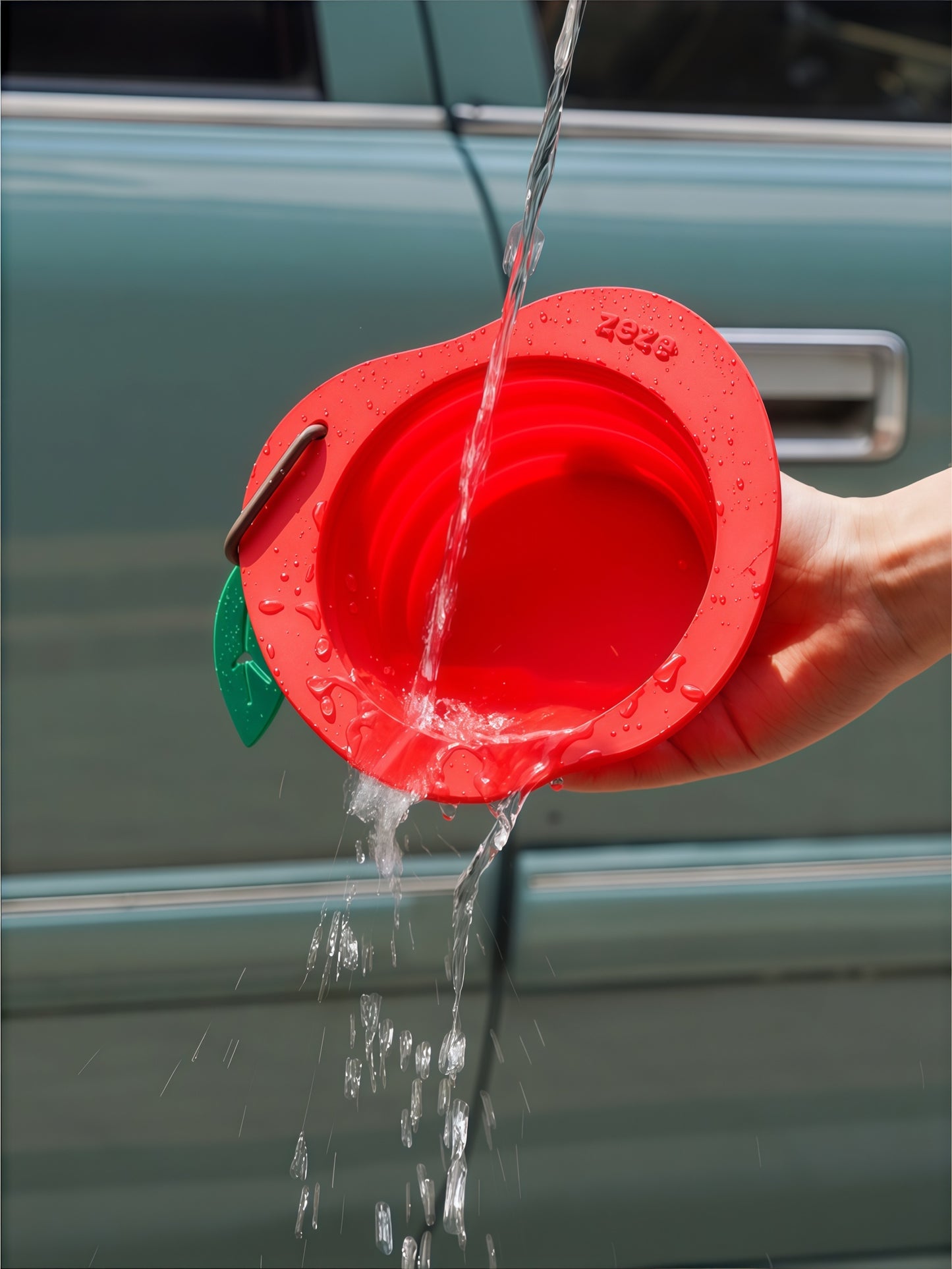 Fruit-Shaped Collapsible Silicone Pet Travel Bowl