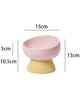 Ice-Cream Style Ceramic Cat Bowl