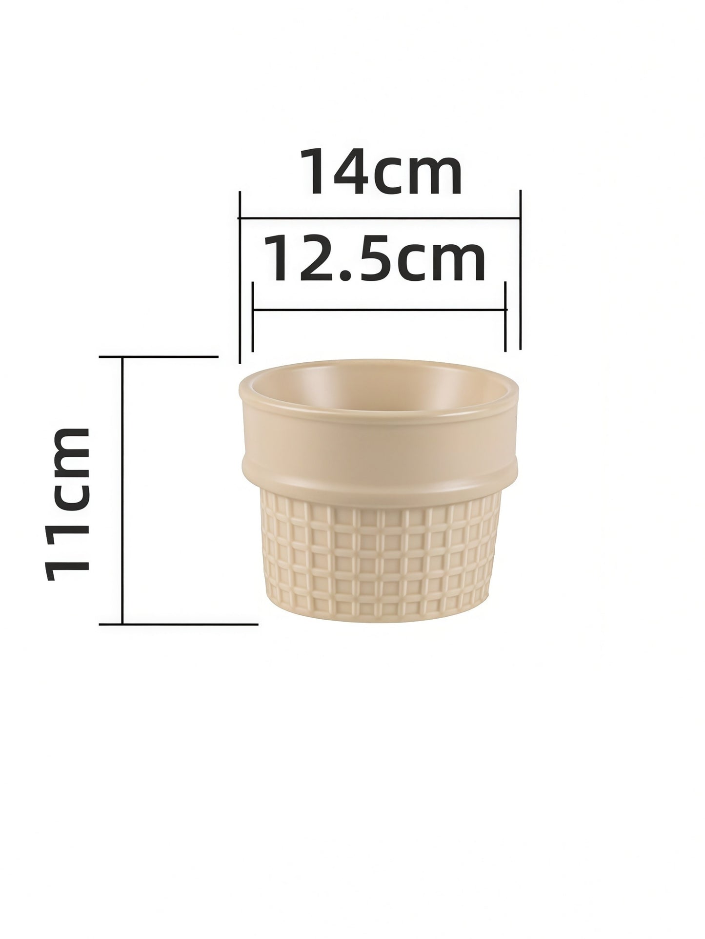 Ice Cream Cone Ceramic Pet Bowl