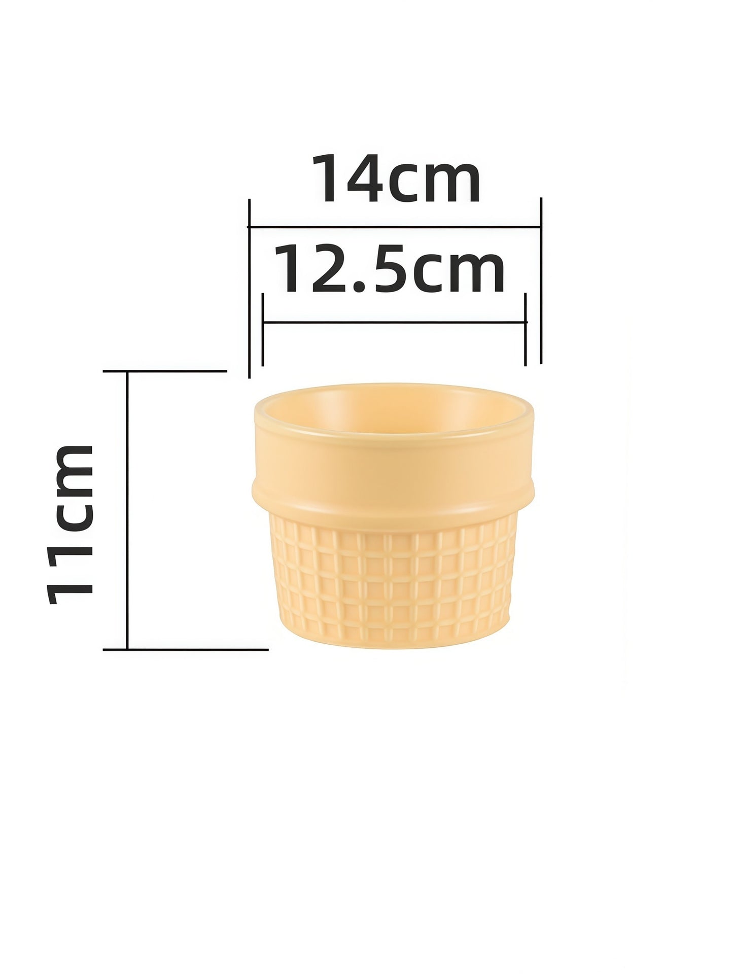 Ice Cream Cone Ceramic Pet Bowl