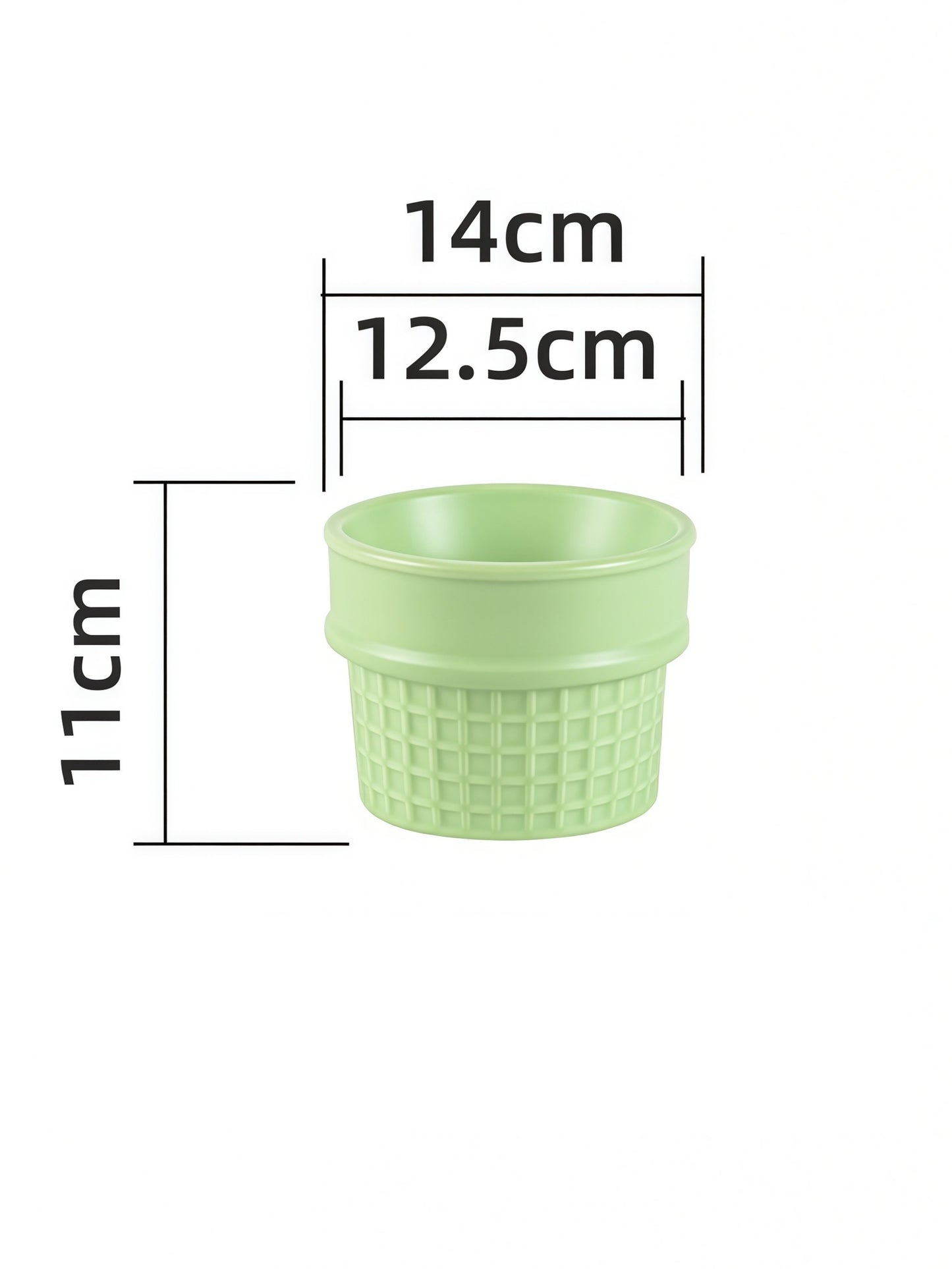 Ice Cream Cone Ceramic Pet Bowl