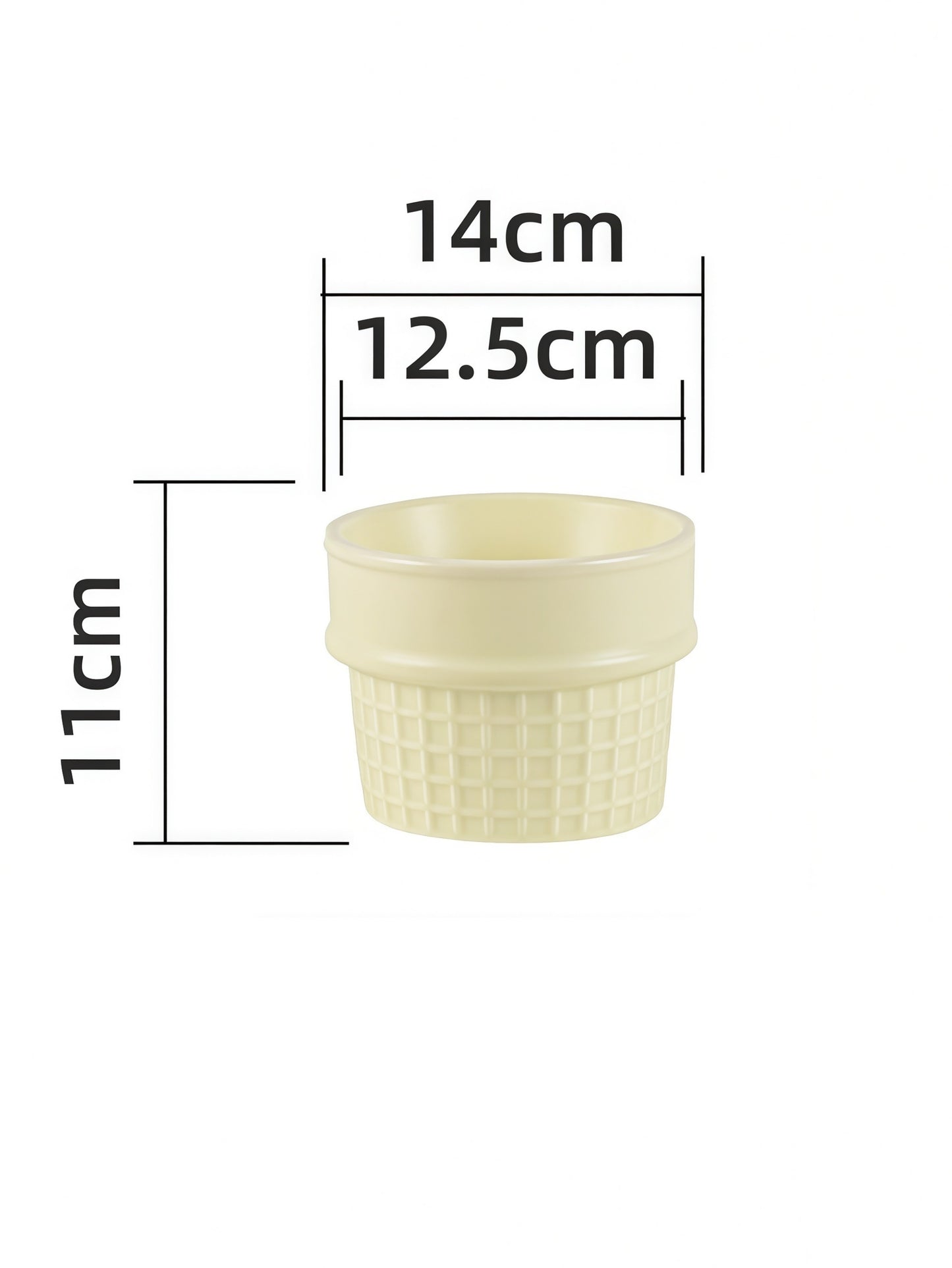 Ice Cream Cone Ceramic Pet Bowl