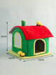 Indoor Covered Cat Cave Bed with Removable Cushion
