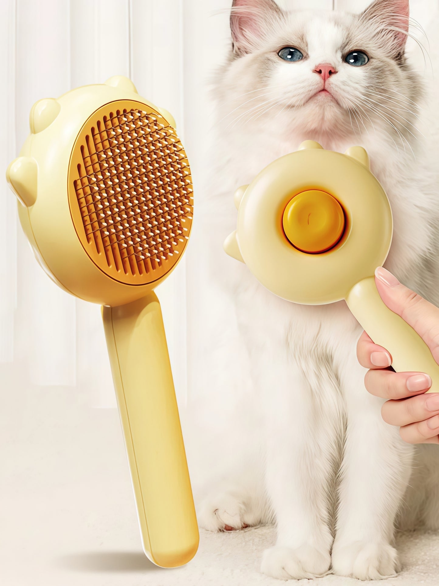 Minimalist Pet Cat Comb Deshedding Brush