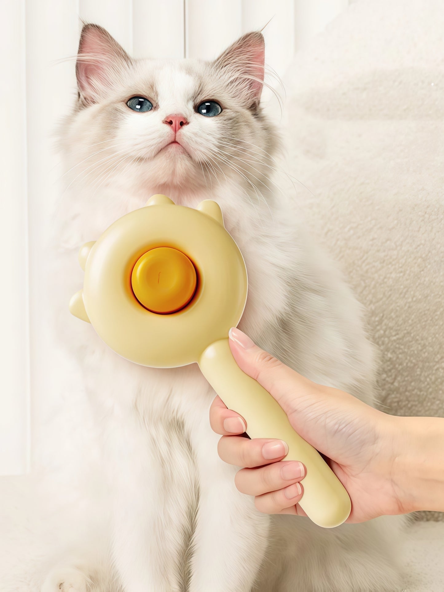 Minimalist Pet Cat Comb Deshedding Brush