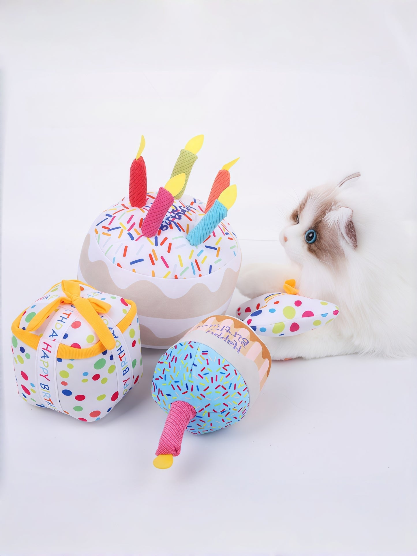 Plush Dog Birthday Squeaky Toy