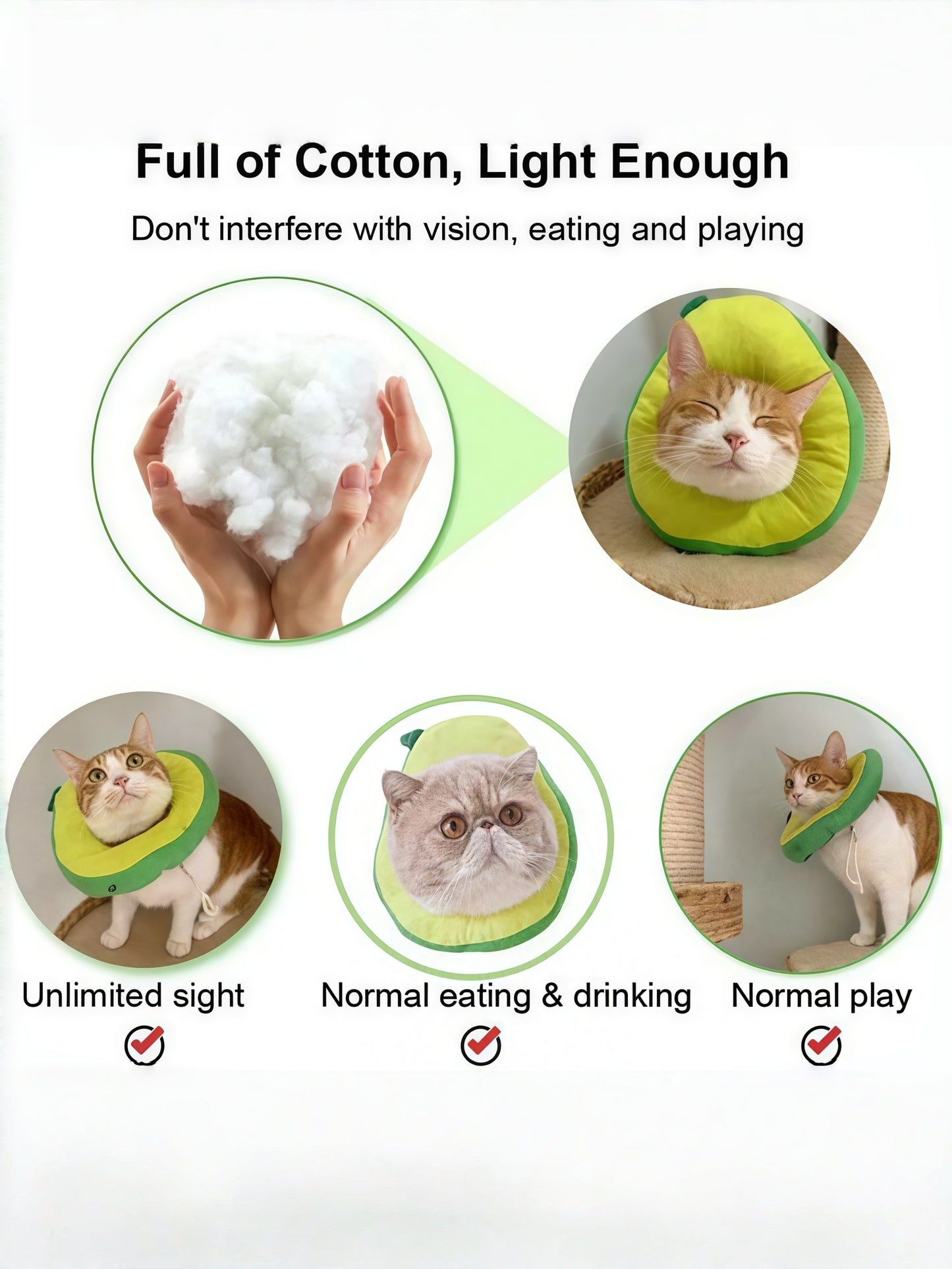 Adjustable Soft Pet Recovery Collar