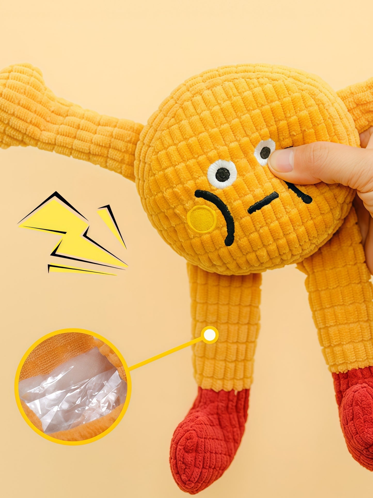 Squeaky Catnip Toy for Cats & Small Dogs