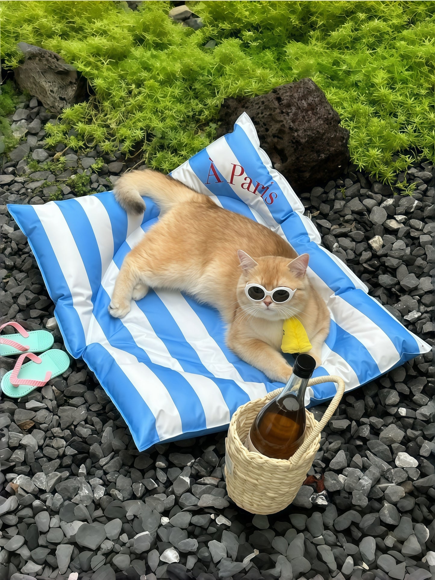 Heart Cooling Pet Bed