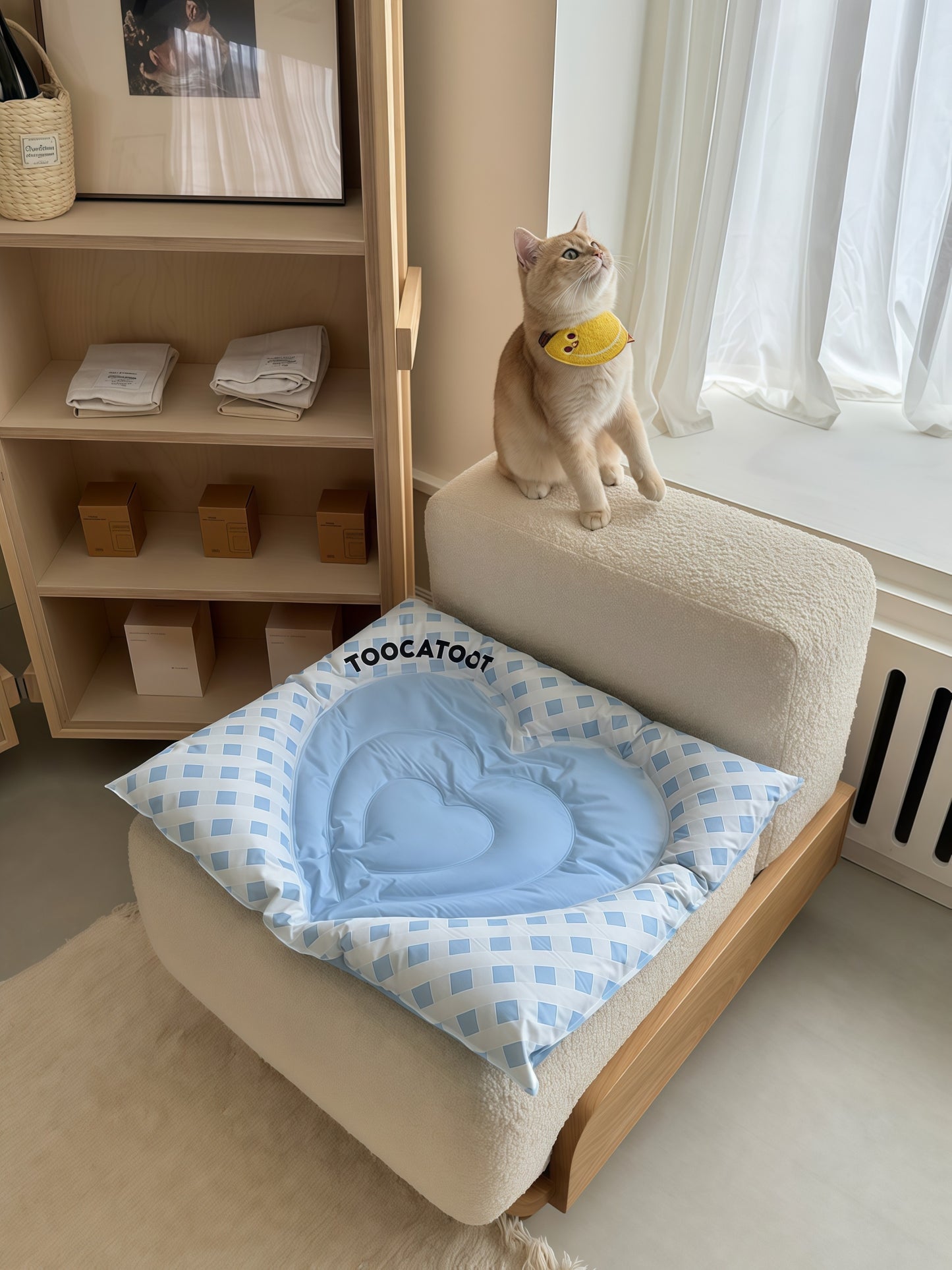 Heart Cooling Pet Bed