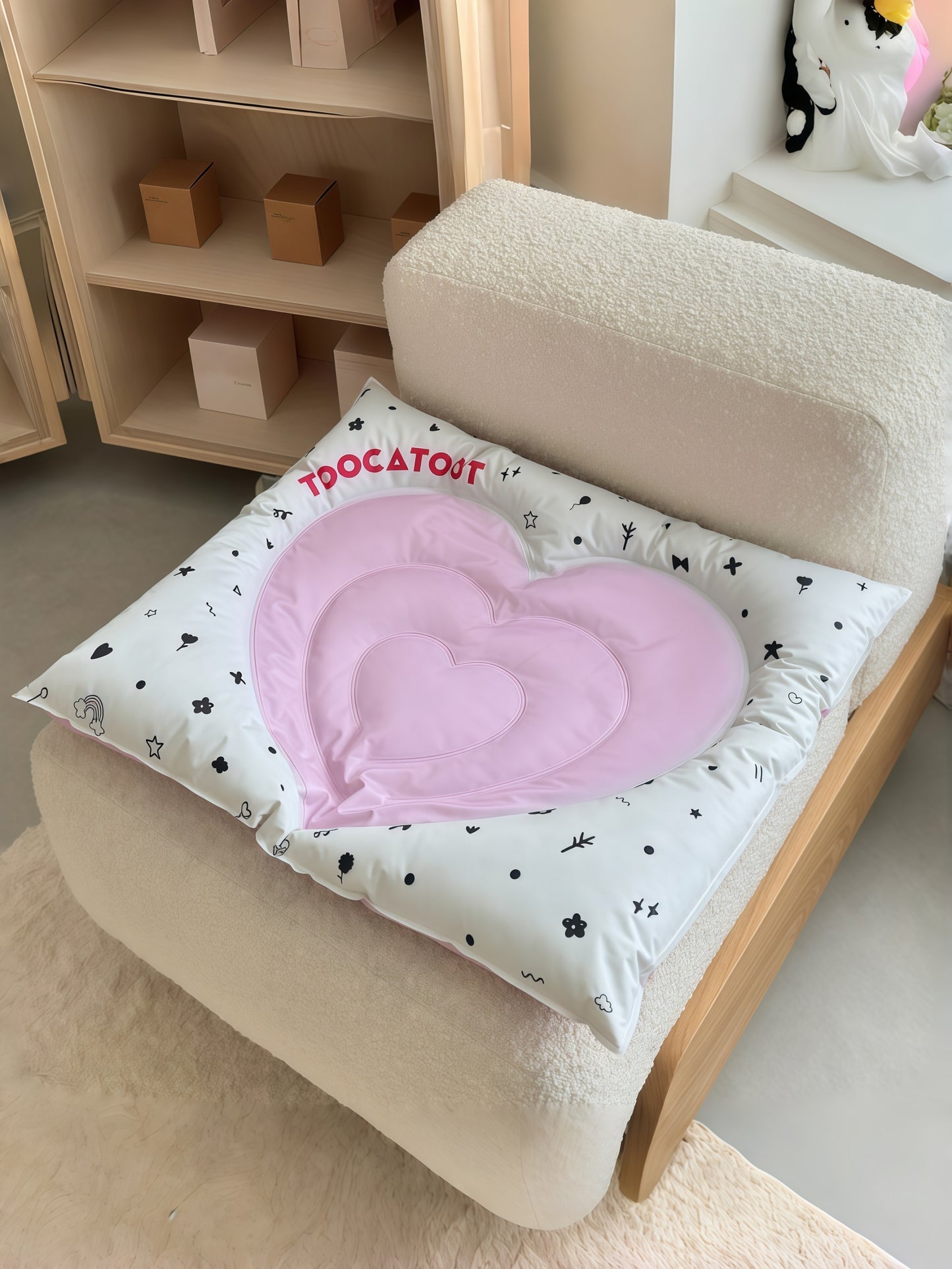 Heart Cooling Pet Bed