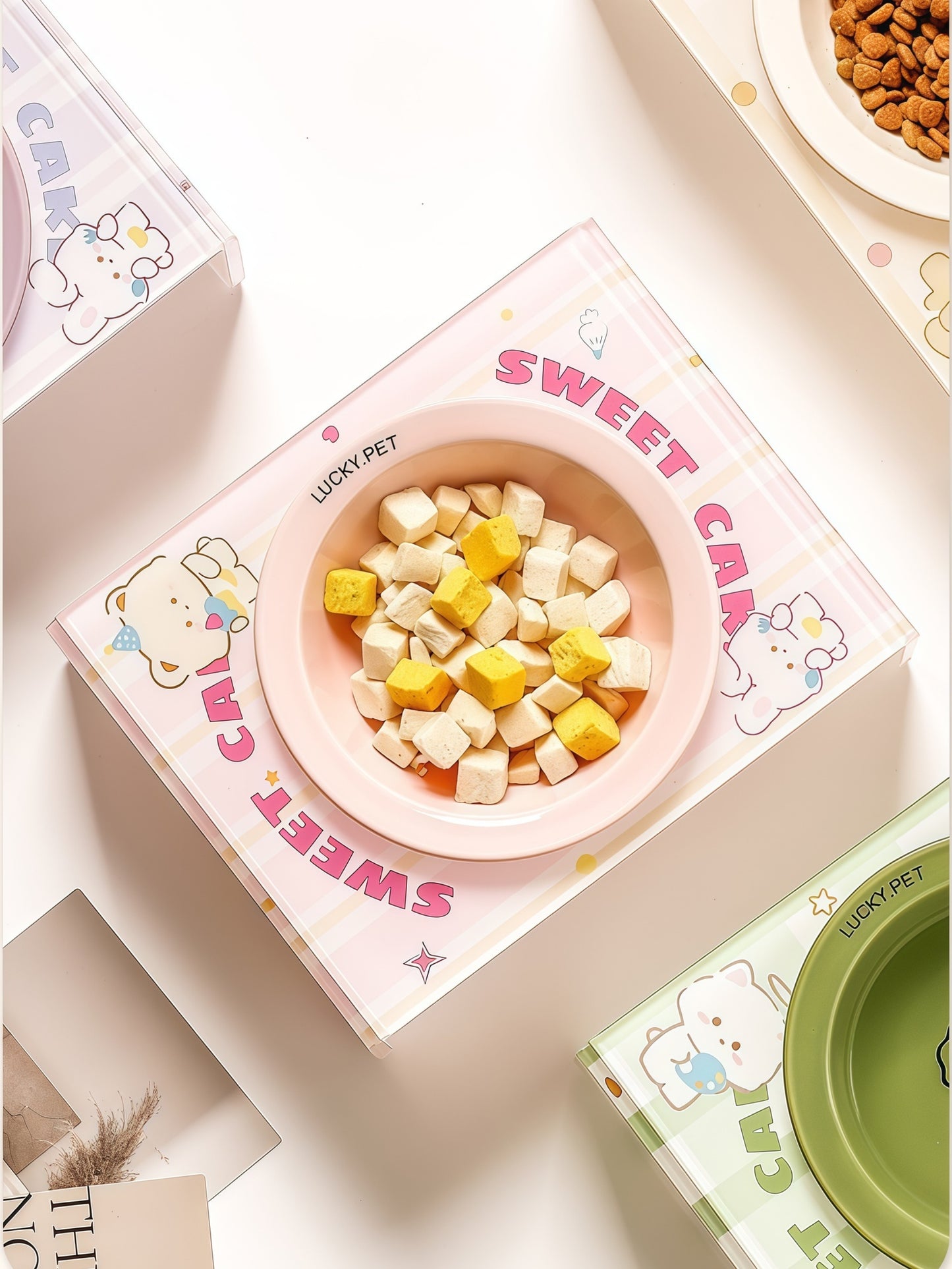 Ceramic Pet Bowl with Stand