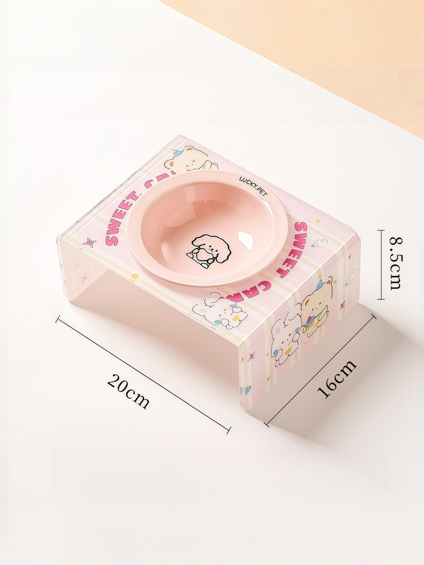 Ceramic Pet Bowl with Stand