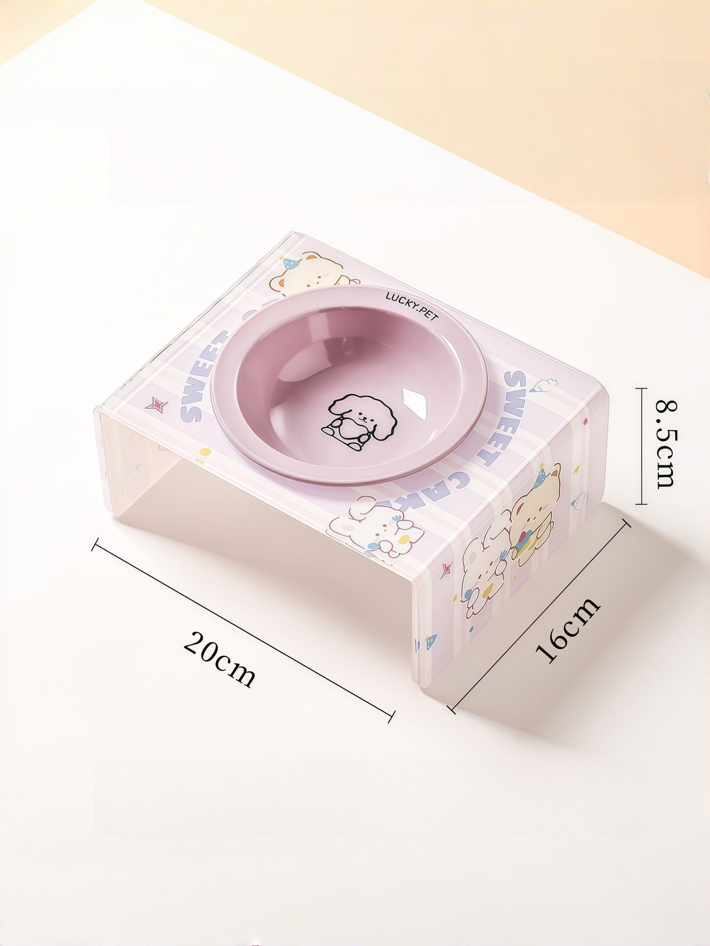 Ceramic Pet Bowl with Stand