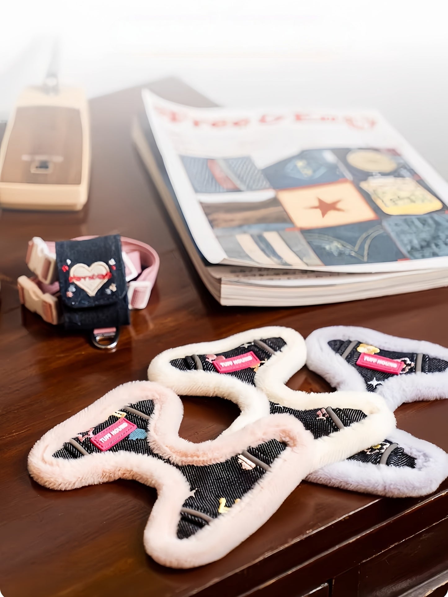 Warm Denim Vest Harness & Leash Set